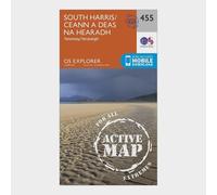 Ordnance Survey Explorer Active 455 South Harris Map With Digital Version, Orange One Size
