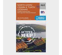 Ordnance Survey Explorer Active 460 North Lewis Map With Digital Version - Orange, Orange