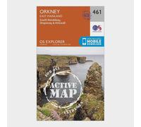 Ordnance Survey Explorer Active 461 Orkney - East Mainland Map With Digital Version One Size