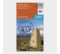 Ordnance Survey Explorer Active 468 Shetland - Mainland North East Map With Digital Version One Size