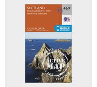Ordnance Survey Explorer Active 469 Shetland - Mainland North West Map With Digital Version One Size