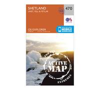 Ordnance Survey Explorer Active 470 Shetland - Unst, Yell & Fetlar Map With Digital Version One Size