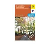 Ordnance Survey Explorer Active Map OL08 Chichester, South Harting &am