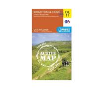 Ordnance Survey Explorer Active Map OL11 Brighton & Hove