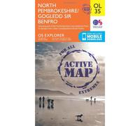 Ordnance Survey Explorer Active Map OL35 North Pembrokeshire/Gogledd S