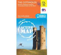 Ordnance Survey Explorer Active Map OL45 The Cotswolds