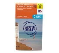 Ordnance Survey Explorer Active OL 25 Eastbourne & Beachy Head Map, Orange One Size