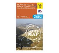 Ordnance Survey Explorer Active OL19 Howgill Fells & Upper Eden Valley Map With Digital Version, Orange One Size