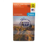 Ordnance Survey Explorer Active OL26 North York Moors - Western Area Map With Digital Version, Orange One Size