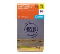 Ordnance Survey Explorer Active OL33 Haslemere & Petersfield Map With Digital Version, Orange One Size