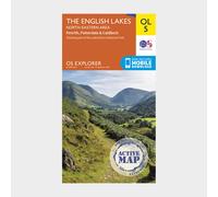 Ordnance Survey Explorer Active Ol5 The English Lakes - North Eastern Area Map With Digital Version - Orange, Orange