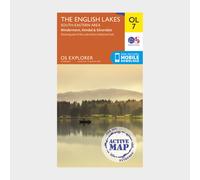 Ordnance Survey Explorer Active OL7 The English Lakes - South Eastern Area Map With Digital Version, Orange One Size