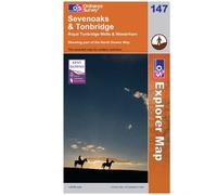 Explorer 147 Sevenoaks & Tonbridge Map With Digital Version - Clear, Clear One Size
