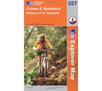 Ordnance Survey Explorer Map 257 Crewe & Nantwich, Whitchurch & Tattenhall