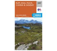 Explorer 397 Rum, Eigg, Muck, Canna & Sanday Map With Digital Version - Orange, Orange One Size