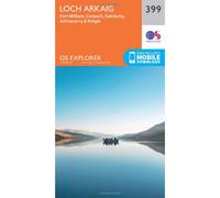 Ordnance Survey Explorer Map 399 Loch Arkaig NOA One Size