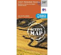 Ordnance Survey Explorer Map Active 287 West Pennine Moors - Blackburn
