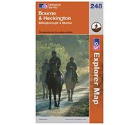 Ordnance Survey Explorer Map Bourne & Heckington, Billingborough & Morton