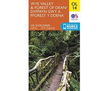 Ordnance Survey Explorer Map OL14 Wye Valley And Forest Of Dean