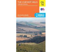 Ordnance Survey Explorer Map OL16 The Cheviot Hills, Jedburgh & Wo