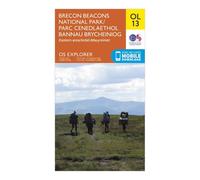 Ordnance Survey Explorer Ol 13 Brecon Beacons National Park - Eastern Area Map - Orange, Orange