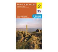 Ordnance Survey Explorer OL 26 North York Moors Map (Western Area), Orange One Size