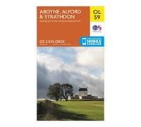 Ordnance Survey Explorer OL 59 Aboyne, Alford & Strathdon Map, Orange One Size