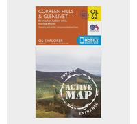 Ordnance Survey Explorer OL 62 Active D Coreen Hills & Glenlivet Map One Size