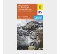 Ordnance Survey Explorer OL17 Snowdon & Conwy Valley Map With Digital Version, Orange One Size