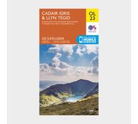 Ordnance Survey Explorer OL23 Cadair Idris & Llyn Tegid Map With Digital Version, Orange One Size
