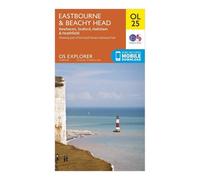 Ordnance Survey Explorer OL25 Eastbourne & Beachy Head Map With Digital Version, Orange One Size