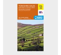 Ordnance Survey Explorer OL30 Yorkshire Dales - Northern & Central Areas Map With Digital Version, Orange One Size
