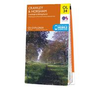 Ordnance Survey Explorer - OL34 Crawley & Horsham (Cranleigh & billinghurst) - Sheet OL34