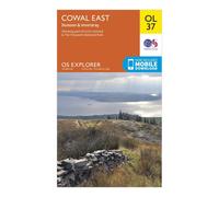 Ordnance Survey Explorer OL37 Cowal East Dunoon & Inveraray Map With Digital Version, Orange One Size