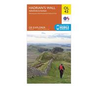 Ordnance Survey Explorer OL43 Hadrian's Wall Map With Digital Version, Orange One Size