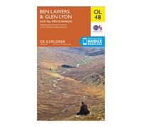 Ordnance Survey Explorer OL48 Ben Lawers & Glen Lyon Map With Digital Version, Orange One Size