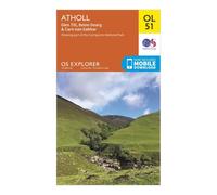 Ordnance Survey Explorer OL51 Atholl Map With Digital Version, Orange One Size