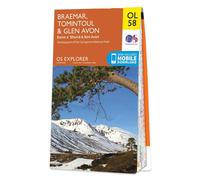 Ordnance Survey Explorer - OL58 Braemar, Tomintoul & Glen Avon (Beinn a' Bhuird & Ben Avon) - Sheet OL58