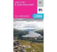 Ordnance Survey Land Ranger Map 51 Loch Tay and Glen Dochart NOA One Size