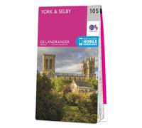 Ordnance Survey Landranger - 105 York & Selby - Sheet 105