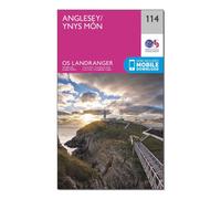 Ordnance Survey Landranger 114 Anglesey Map With Digital Version, Pink One Size