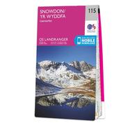 Ordnance Survey Landranger - 115 Snowdon / Yr Wyddfa - Sheet 115