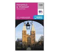 Ordnance Survey Landranger 120 Mansfield & Worksop, Sherwood Forest Map With Digital Version, Pink One Size