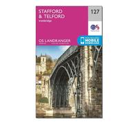 Ordnance Survey Landranger 127 Stafford & Telford, Ironbridge Map With Digital Version One Size