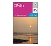 Ordnance Survey Landranger 131 Boston & Spalding Map With Digital Version, Pink One Size