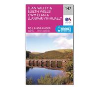 Ordnance Survey Landranger 147 Elan Valley & Builth Wells Map With Digital Version, Pink One Size