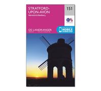 Ordnance Survey Landranger 151 Stratford-upon-Avon, Warwick & Banbury Map With Digital Version, Pink One Size