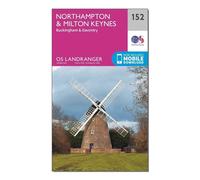 Ordnance Survey Landranger 152 Northampton & Milton Keynes, Buckingham & Daventry Map With Digital Version One Size