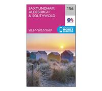 Ordnance Survey Landranger 156 Saxmundham, Aldeburgh & Southwold Map With Digital Version, Pink One Size