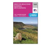 Ordnance Survey Landranger 160 Brecon Beacons Map With Digital Version, Pink One Size